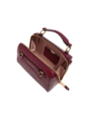 Borsa a mano piccola in pelle con tracolla The Bridge Laura – Barolo/Oro