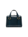 Borsa a mano media in pelle con zip e tracolla The Bridge Laura – Notte/Oro