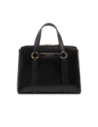Borsa a mano grande in pelle con zip e tracolla The Bridge Laura – Nero/Oro Borsa a mano grande in pelle con zip e tracolla The Bridge Laura – Nero/Oro
