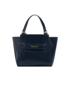 Borsa a mano in pelle con tracolla The Bridge Lucrezia – Notte/Oro - foto 1