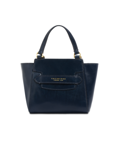 Borsa a mano in pelle con tracolla The Bridge Lucrezia – Notte/Oro - foto 1