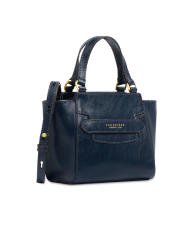 Borsa a mano in pelle con tracolla The Bridge Lucrezia – Notte/Oro - foto 2