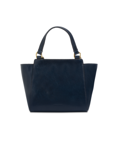 Borsa a mano in pelle con tracolla The Bridge Lucrezia – Notte/Oro - foto 3