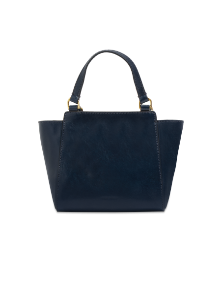 Borsa a mano in pelle con tracolla The Bridge Lucrezia – Notte/Oro - foto 3