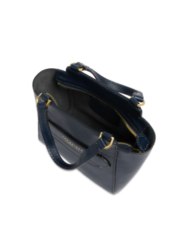 Borsa a mano in pelle con tracolla The Bridge Lucrezia – Notte/Oro - foto 4