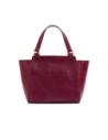 Borsa a mano in pelle con tracolla The Bridge Lucrezia – Barolo/Oro