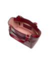 Borsa a mano in pelle con tracolla The Bridge Lucrezia – Barolo/Oro