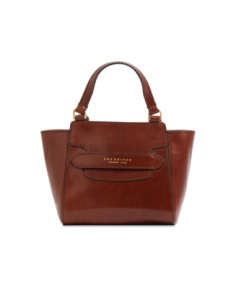 Borsa a mano in pelle con tracolla The Bridge Lucrezia – Marrone/Oro - foto 1
