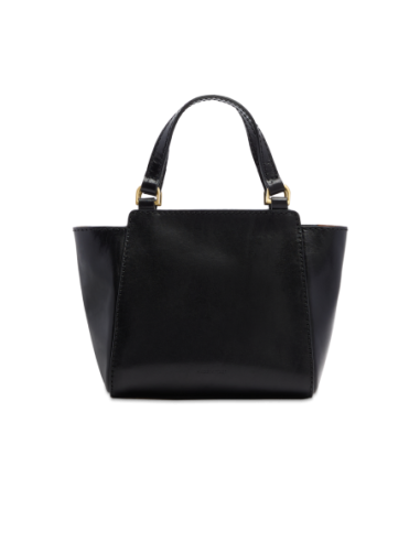 Borsa a mano in pelle con tracolla The Bridge Lucrezia – Nero/Oro - foto 3