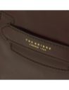 Borsa a mano in pelle con tracolla The Bridge Lucrezia – Moka/Oro