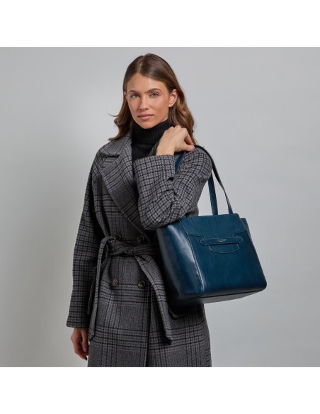 Borsa shopper in pelle The Bridge Lucrezia – Notte/Oro - foto 5