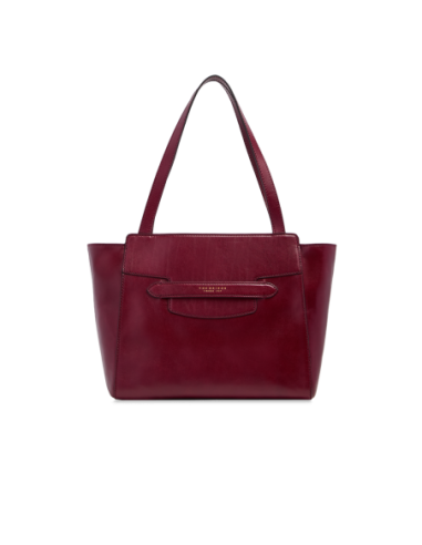 Borsa shopper in pelle The Bridge Lucrezia – Barolo/Oro - foto 1