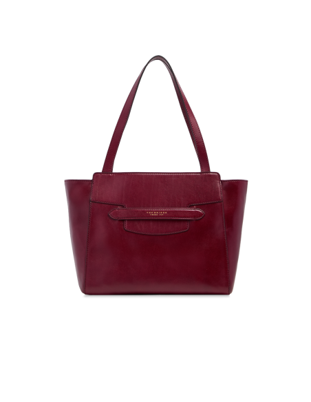 Borsa shopper in pelle The Bridge Lucrezia – Barolo/Oro - foto 1