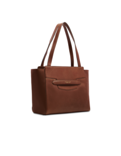 Borsa shopper in pelle The Bridge Lucrezia – Marrone/Oro - foto 1 2