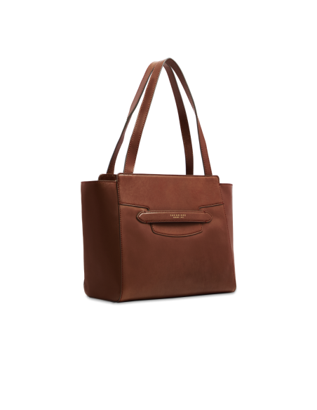 Borsa shopper in pelle The Bridge Lucrezia – Marrone/Oro - foto 2