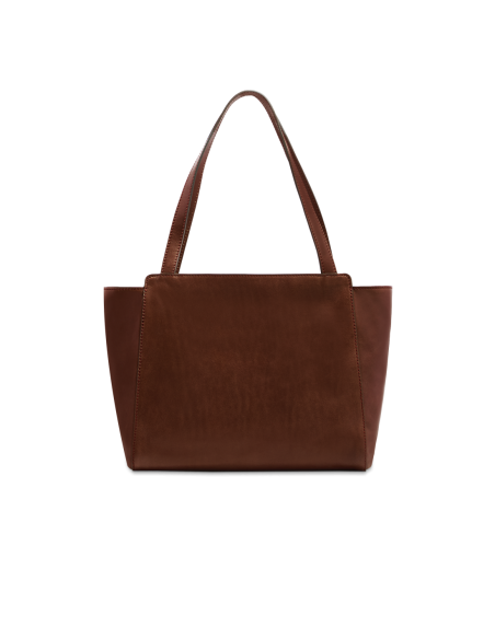 Borsa shopper in pelle The Bridge Lucrezia – Marrone/Oro - foto 3