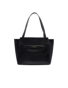 Borsa shopper in pelle The Bridge Lucrezia – Nero/Oro - foto 1