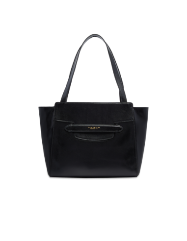 Borsa shopper in pelle The Bridge Lucrezia – Nero/Oro - foto 1