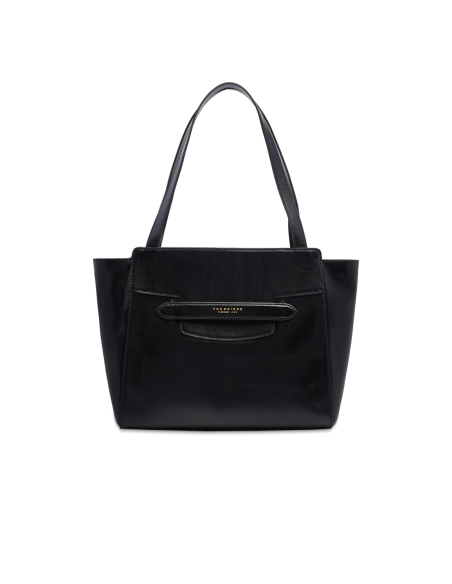 Borsa shopper in pelle The Bridge Lucrezia – Nero/Oro - foto 1