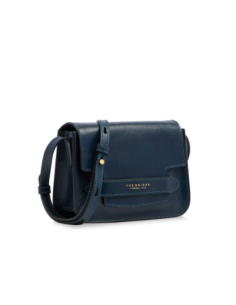 Borsa a tracolla in pelle The Bridge Lucrezia – Notte/Oro - foto 1 2