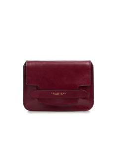 Borsa a tracolla in pelle The Bridge Lucrezia – Barolo/Oro - foto 1