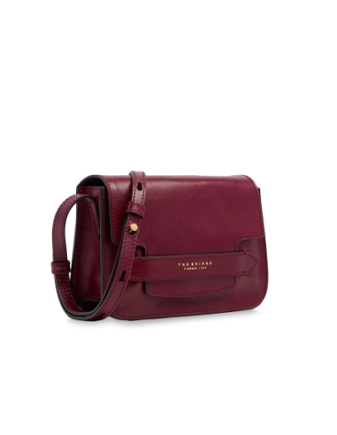 Borsa a tracolla in pelle The Bridge Lucrezia – Barolo/Oro - foto 2