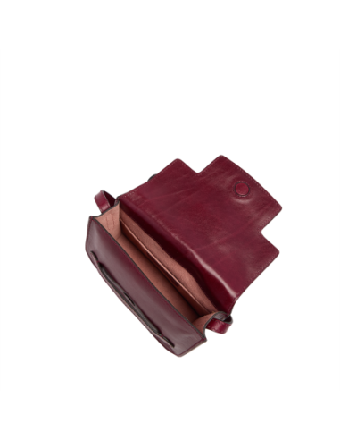 Borsa a tracolla in pelle The Bridge Lucrezia – Barolo/Oro - foto 4