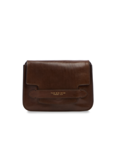 Borsa a tracolla in pelle The Bridge Lucrezia – Moka/Oro - foto 1