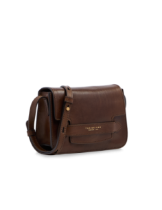Borsa a tracolla in pelle The Bridge Lucrezia – Moka/Oro - foto 1 2