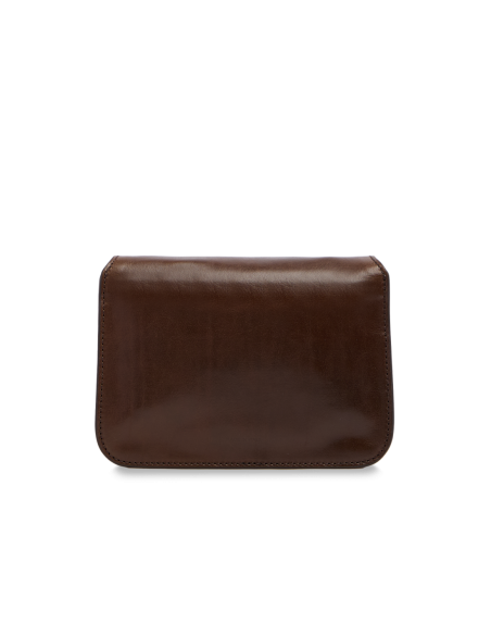 Borsa a tracolla in pelle The Bridge Lucrezia – Moka/Oro - foto 3