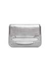 Borsa a tracolla in pelle laminata argento The Bridge Lucrezia – Argento/Oro Borsa a tracolla in pelle laminata argento The Bridge Lucrezia – Argento/Oro