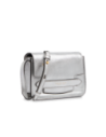 Borsa a tracolla in pelle laminata argento The Bridge Lucrezia – Argento/Oro Borsa a tracolla in pelle laminata argento The Bridge Lucrezia – Argento/Oro