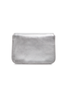 Borsa a tracolla in pelle laminata argento The Bridge Lucrezia – Argento/Oro Borsa a tracolla in pelle laminata argento The Bridge Lucrezia – Argento/Oro