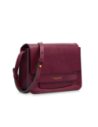 Borsa a tracolla media in pelle The Bridge Lucrezia – Barolo/Oro