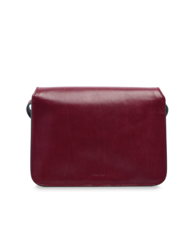 Borsa a tracolla media in pelle The Bridge Lucrezia – Barolo/Oro - foto 3