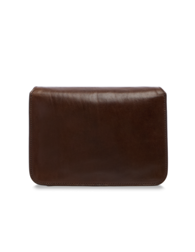 Borsa a tracolla media in pelle The Bridge Lucrezia – Moka/Oro - foto 3