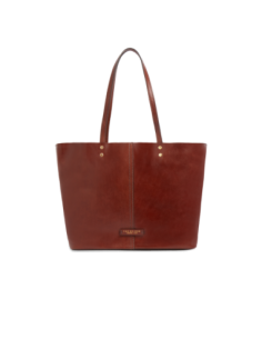 Borsa shopper in pelle con pochette interna The Bridge Lisa – Marrone/Oro - foto 1