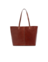 Borsa shopper in pelle con pochette interna The Bridge Lisa – Marrone/Oro