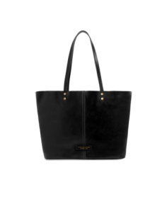 Borsa shopper in pelle con pochette interna The Bridge Lisa – Nero/Oro - foto 1