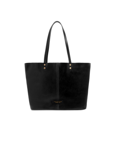 Borsa shopper in pelle con pochette interna The Bridge Lisa – Nero/Oro - foto 1