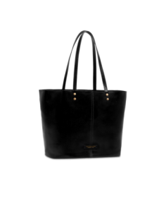 Borsa shopper in pelle con pochette interna The Bridge Lisa – Nero/Oro - foto 1 2