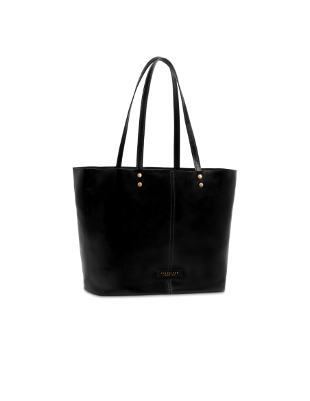 Borsa shopper in pelle con pochette interna The Bridge Lisa – Nero/Oro - foto 2