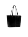 Borsa shopper in pelle con pochette interna The Bridge Lisa – Nero/Oro