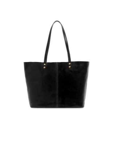 Borsa shopper in pelle con pochette interna The Bridge Lisa – Nero/Oro - foto 3