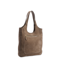 Borsa hobo in pelle nabuk The Bridge Luce Soft – Greige/Oro - foto 1 2