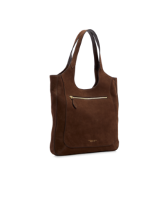 Borsa hobo in pelle nabuk The Bridge Luce Soft – Moka/Oro - foto 1 2