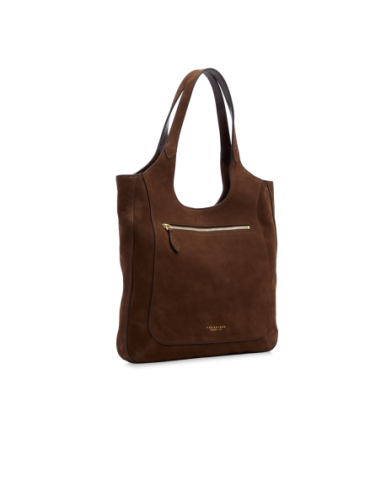 Borsa hobo in pelle nabuk The Bridge Luce Soft – Moka/Oro - foto 2
