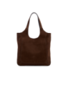 Borsa hobo in pelle nabuk The Bridge Luce Soft – Moka/Oro