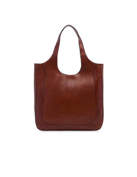 Borsa hobo in pelle con grana The Bridge Luce Soft – Marrone/Oro - foto 3
