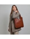 Borsa hobo in pelle con grana The Bridge Luce Soft – Marrone/Oro Borsa hobo in pelle con grana The Bridge Luce Soft – Marrone/Oro